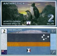 *2 Doláre Antarktída 1999 UNC - Kliknutím na obrázok zatvorte -
